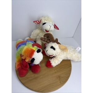 Lamb Chop Dog Toy Plush Lamb Chop Set Of 3  squeeker DreamWorks Animation
